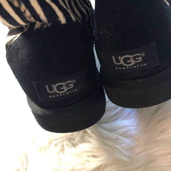 Ugg Calf Hair Zebra Print Animal Print Boot - Picture 5 of 7